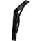 Ekena Millwork Miller Wrought Iron Bracket, (Single center brace), Powder Coated Black 1 1/2"W x 5 1/2"D x 8"H BKTM01X05X08SMI - alternate 1